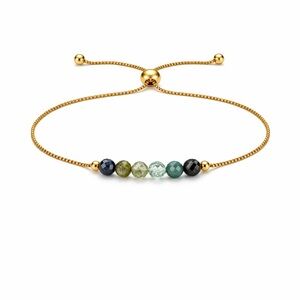 Green Tourmaline Lariat Bracelet